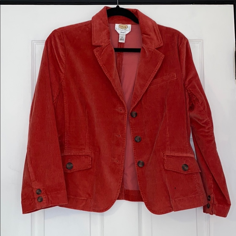 Pink corduroy blazer